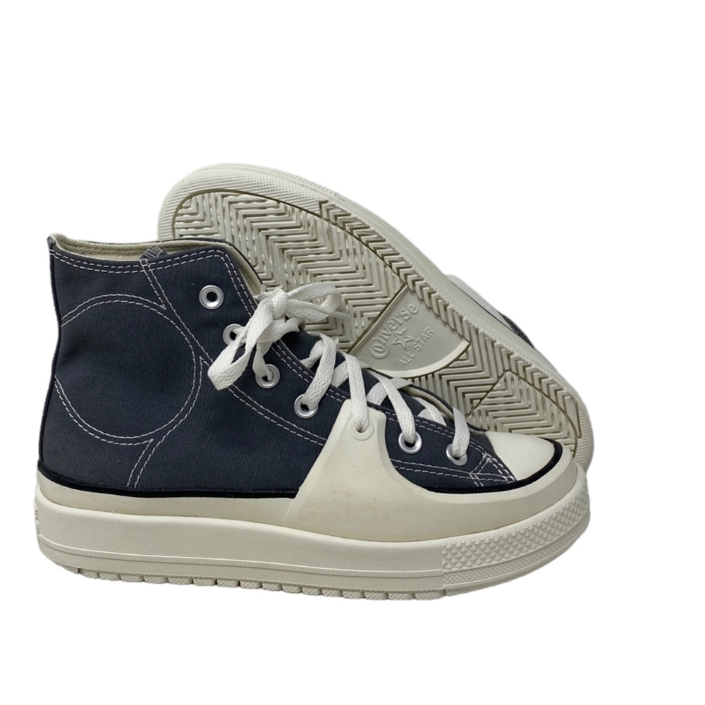 Converse Chuck Taylor Hi Construct Shoes Canvas Gray Women's Size Skate A05116C - Picture 7 of 9
